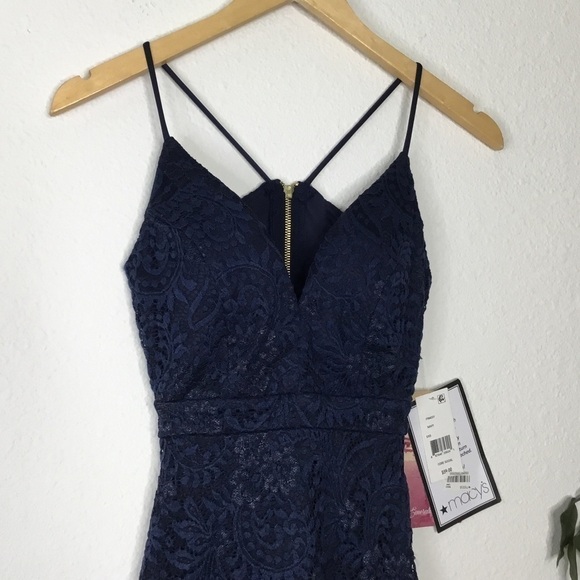 NWT Emerald Sundae Blue Lace Dress - Picture 2 of 7